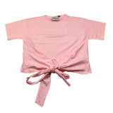 Iceberg T-Shirt Tinta Unita Girocollo con Stampa per Bambina TSICE5151J ROSA ICEBERG 