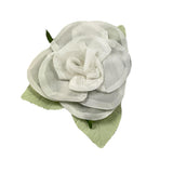 Little Ludo Weiße Rose Brosche für Baby Mädchen