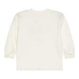 MOSCHINO abito felpa girocollo tinta unita con stampa Panna per Bambina MDV0BN PANNA MOSCHINO 