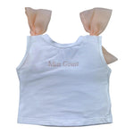 Miss Grant Completo 2 Pezzi Top-Gonna con Tulle per Bambina MG12322 BIANCO MISS GRANT 