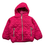 MONO STAR giubbino tinta unita con zip e cappuccio Fuxia per Neonata MS5209 FUXIA MONO STAR 