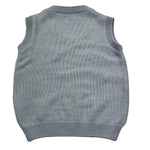 BARCELLINO gilet tinta unita con trecce Azzurro per Neonato 105608X AZZURRO BARCELLINO 