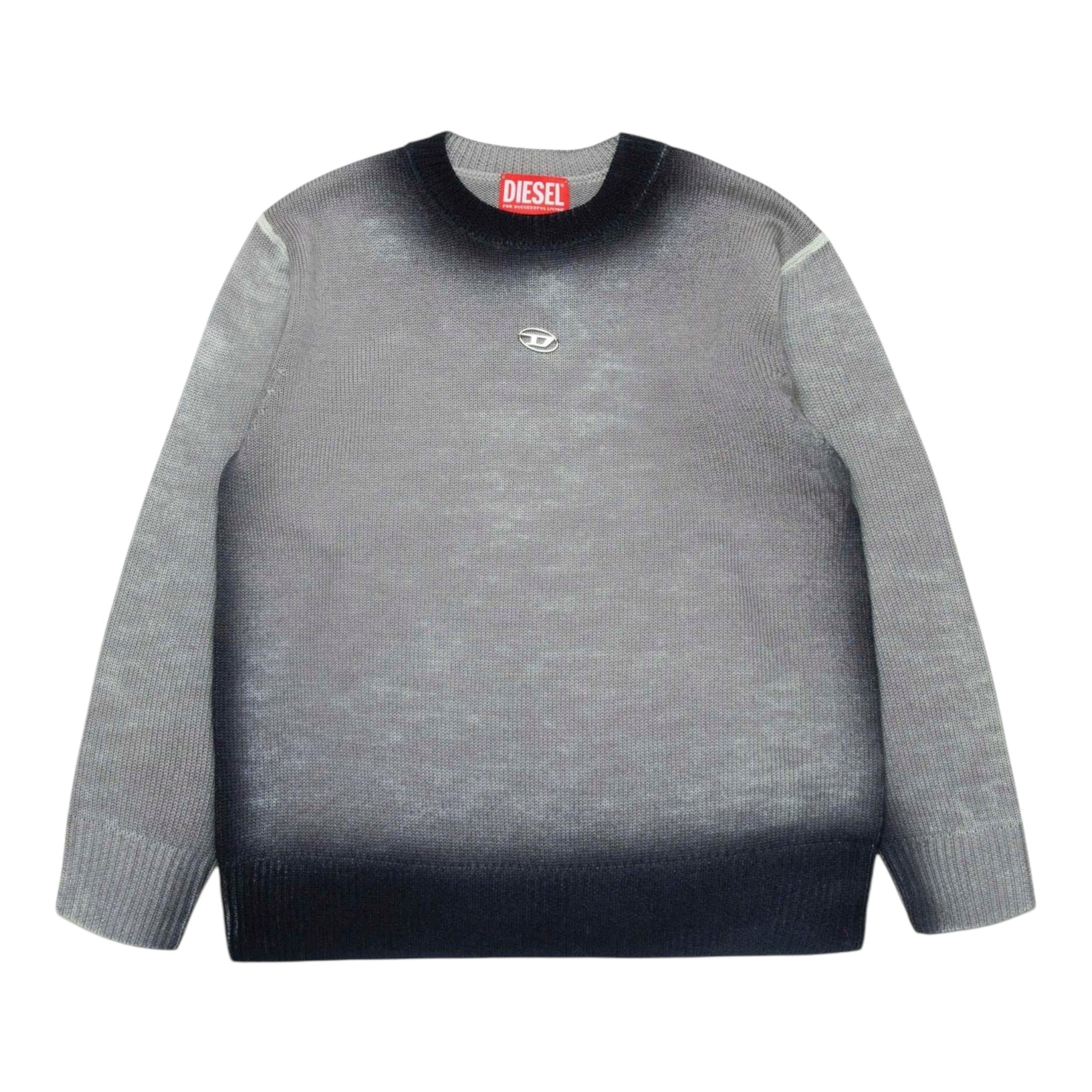 DIESEL maglia bicolore girocollo Grigio/nero per Bambino J01958 GRIGIO/NERO DIESEL 