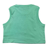Hinnominate Einfarbiges Tanktop mit Rundhalsausschnitt und Aqua-Print für Mädchen