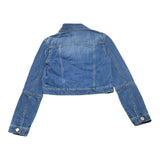 Fun &amp; Fun Jeansjacke einfarbig blau mit Taschen für Mädchen