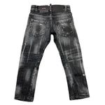 DSQUARED2 jeans tinta unita con strappi Nero per Bambino DQ1336 NERO DSQUARED2 