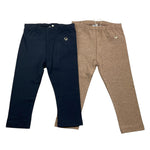 MAYORAL set 2 leggins bicolore Blu/beige per Bambina 70255J BLU/BEIGE MAYORAL 