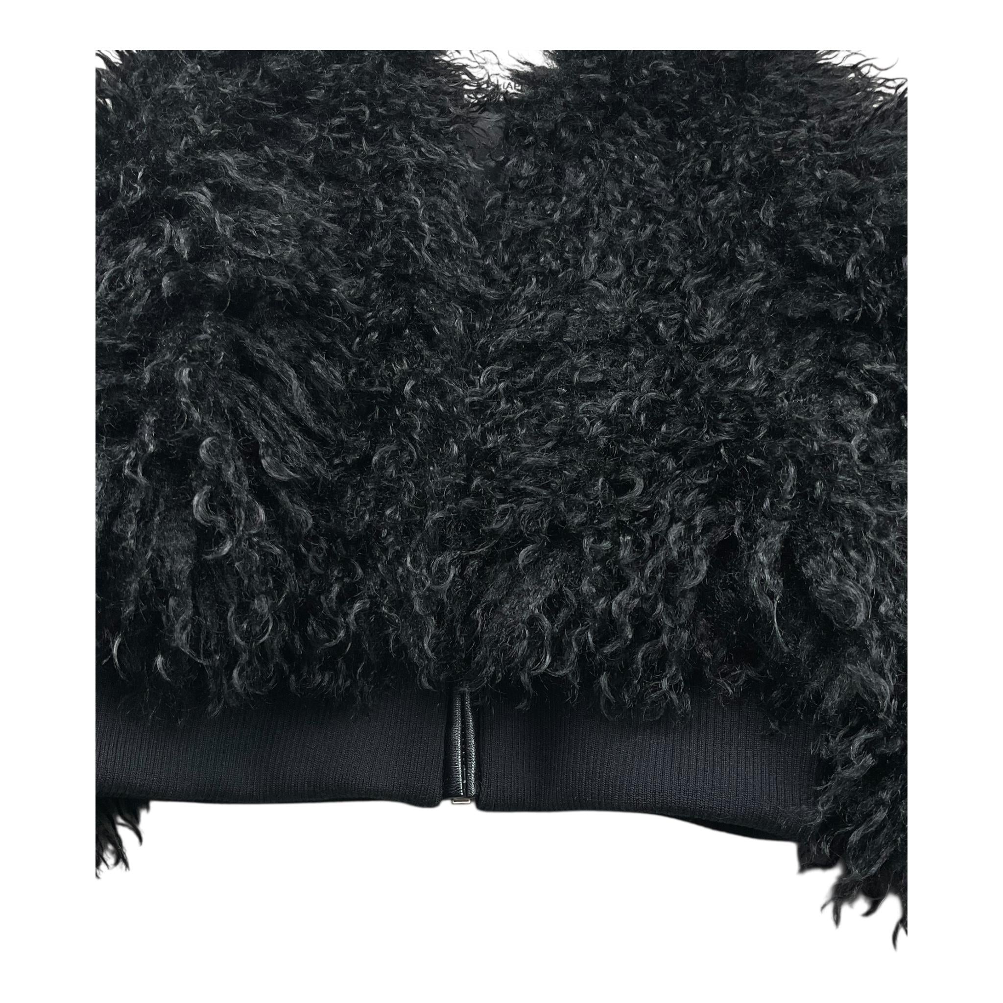 PATRIZIA PEPE pelliccia tinta unita con zip Nero per Bambina 7O0032 NERO PATRIZIA PEPE 