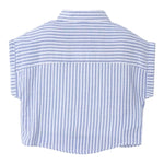 Mayoral Set Camicia-Top Bicolore con Fantasia A Righe per Bambina 3185 BIANCO/AZZURRO MAYORAL 