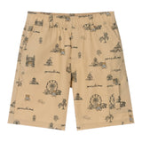 Moschino Bermuda Tinta Unita con Stampa per Bambino HUQ024 BEIGE MOSCHINO 