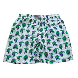Saint Barth Costume Modello Boxer Tinta Unita con Stampa Hulk per Bambino HULK01 BIANCO SAINT BARTH 
