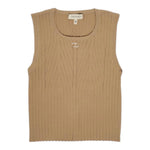 Twinset Canotta Tinta Unita con Logo per Bambina 251GJ3404 BEIGE TWINSET 