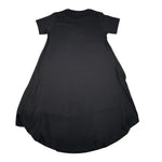 Hinnominate Abito Mezza Manica tinta unita con Stampa Nero per Bambina 3646V0159 NERO HINNOMINATE 