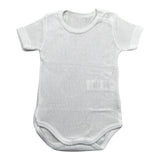 Calamaro Body Tinta Unita Traforato per Neonata EJEIIE BIANCO CALAMARO 