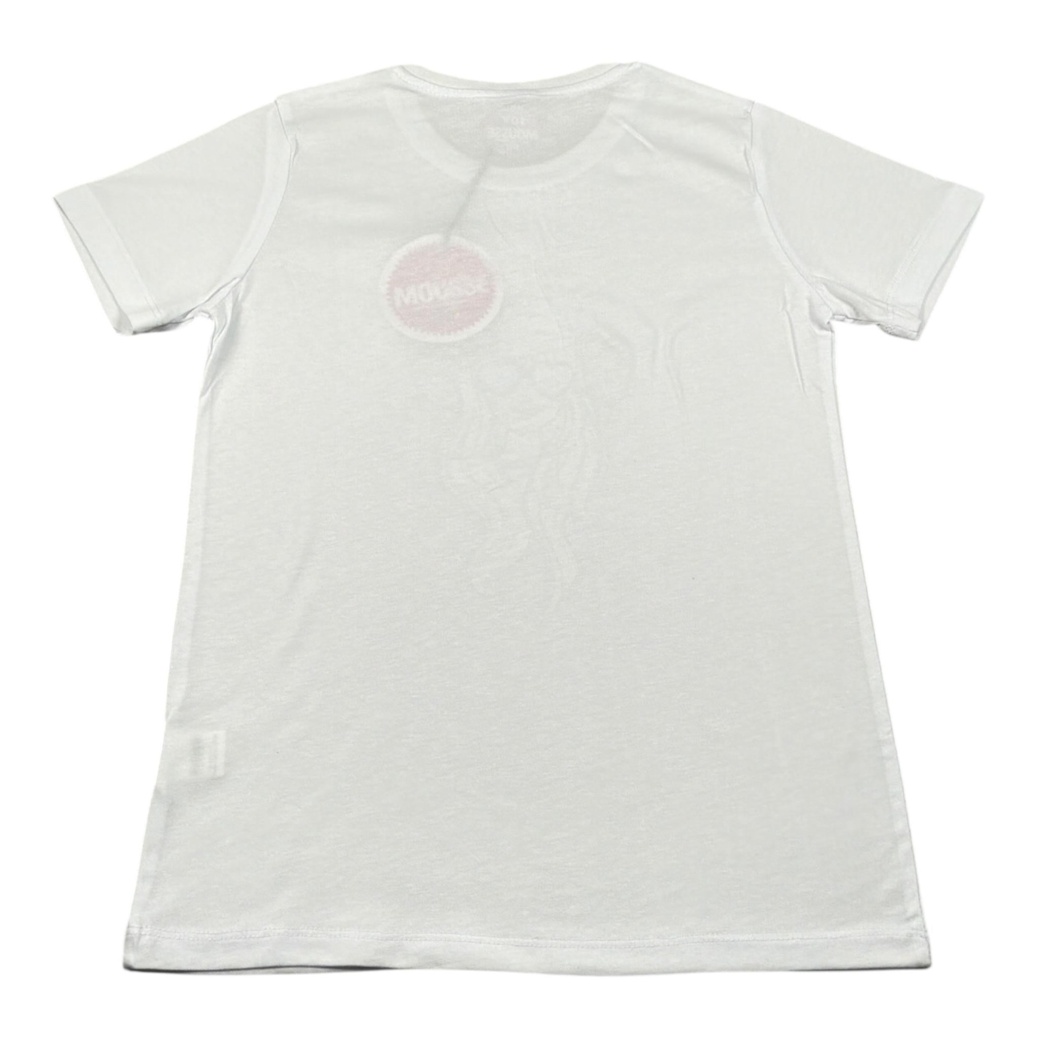 Mousse T-Shirt Girocollo tinta unita con Stampa Bianco per Bambina XKTSMKW2 BIANCO MOUSSE 