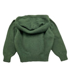 JURTA maglia tinta unita con zip e cappuccio Verde per Neonato BA4K03 VERDE JURTA 