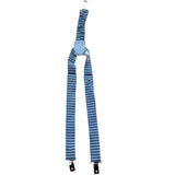 Le Bebe' Bretelle Tinta Unita con Fantasia A Righe per Neonato LBB5361 BLU LE BEBE' 