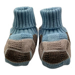 MARLU' babbucce tinta unita con fantasia a righe Beige per Neonato IB67S BEIGE MARLU' 