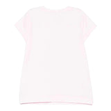 Monnalisa T-Shirt Girocollo Tinta Unita con Stampa per Bambina 11E622 BIANCO MONNALISA 