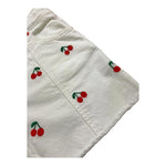 Stella Mccartney Short Tinta Unita con Girovita Regolabile E Stampa Ciliegie per Bambina TW6B80 BIANCO STELLA McCARTNEY 