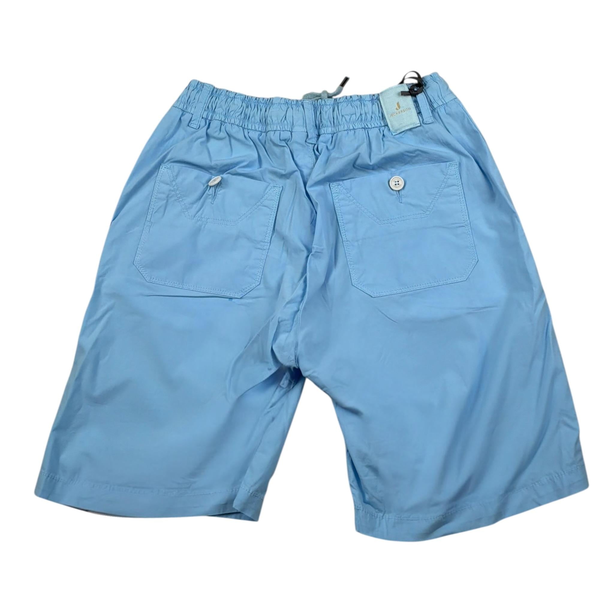 Jeckerson Bermuda Tinta Unita con Elastico In Vita per Bambino J3858 AZZURRO JECKERSON 