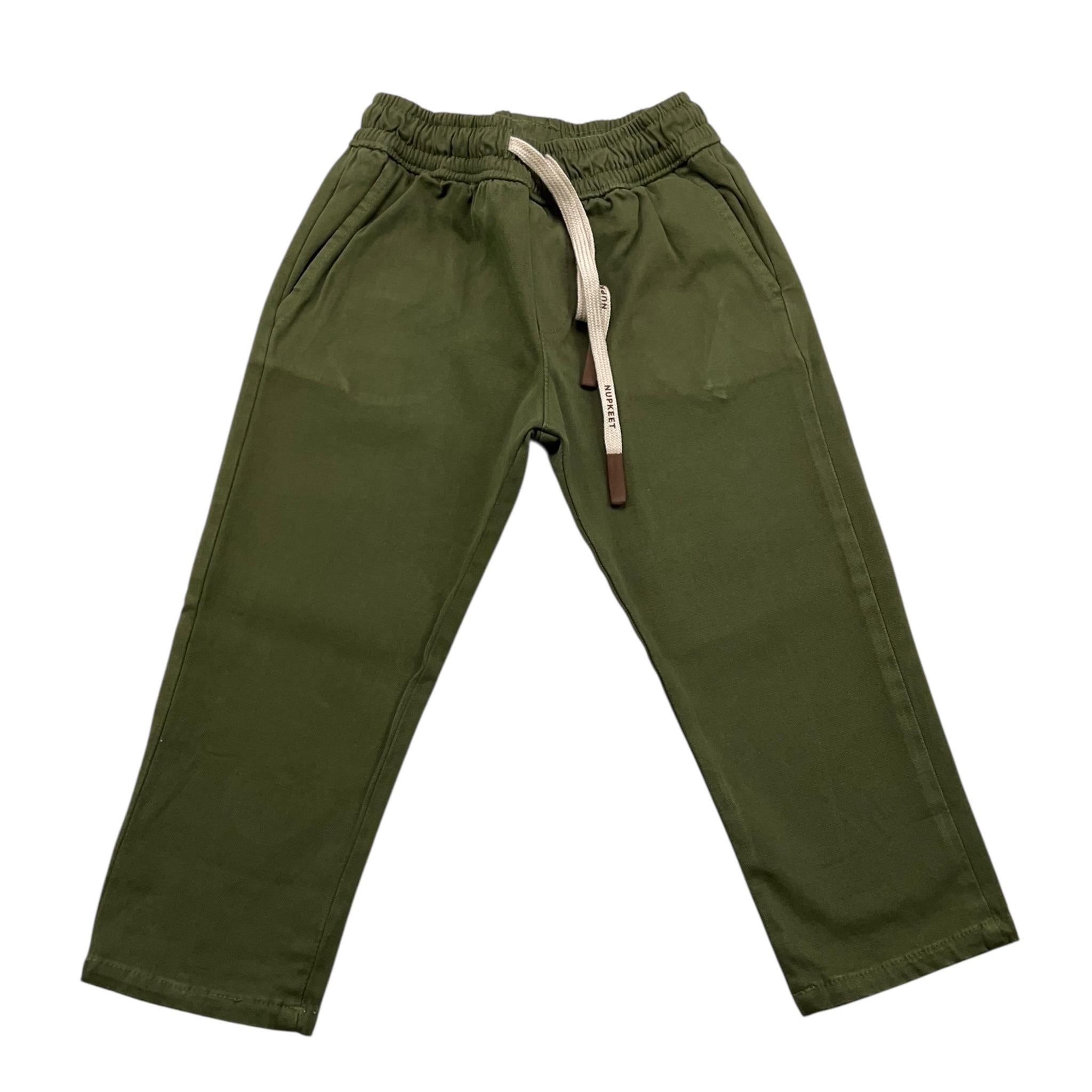 NUPKEET pantalone tinta unita cn elastico in vita Verde per Neonato 24NK295N VERDE NUPKEET 