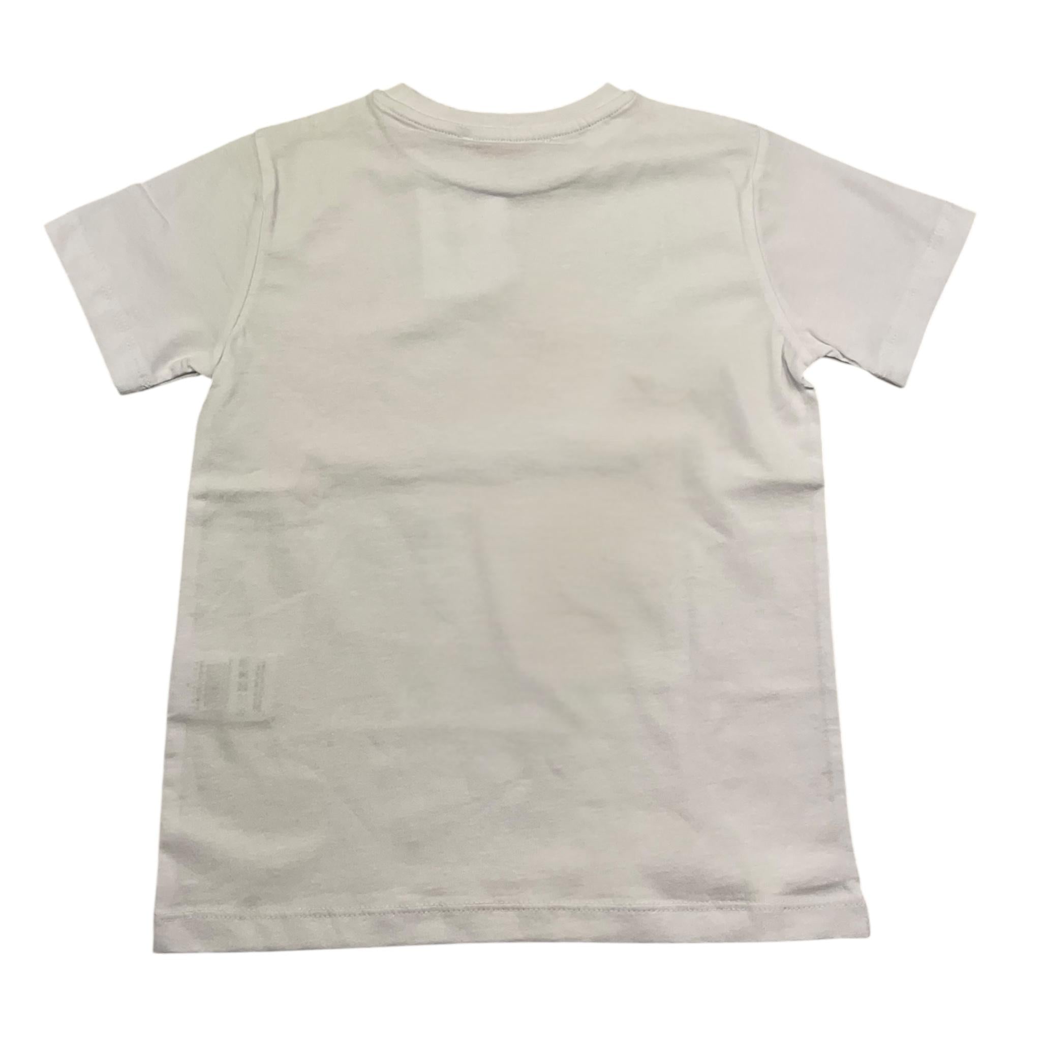 Cesare Paciotti T-Shirt Girocollo Tinta Unita con Stampa per Bambino TSP5155BB BIANCO CESARE PACIOTTI 