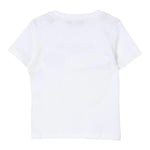 Balmain T-Shirt Girocollo Tinta Unita con Stampa per Neonata BU8501 BIANCO BALMAIN 