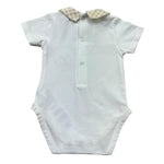 Le Bebe Body Mezza Manica Tinta Unita con Colletto per Neonato LBB5279 BIANCO LE BEBE 