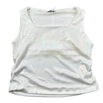Lu Lu By Miss Grant Canotta Tinta Unita con Arriccio Laterale per Bambina LL3454 BIANCO LU LU BY MISS GRANT 