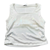 Lu Lu By Miss Grant Canotta Tinta Unita con Arriccio Laterale per Bambina LL3454 BIANCO LU LU BY MISS GRANT 