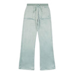 Juicy Couture Pantalone In Velluto Tinta Unita per Bambina JBX6490 VERDE ACQUA JUICY COUTURE 