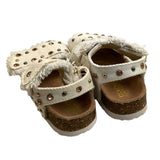 Colors Of California Einfarbige Sandalen mit Schnallen Weiß für Baby Mädchen