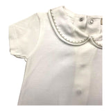 Wedoble Bodysuit mit halben Ärmeln, einfarbig, mit weißem Kragen für Babys