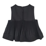 Patrizia Pepe Camicia Giromanica Tinta Unita  Nero Per Bambina 7C0240X NERO PATRIZIA PEPE 
