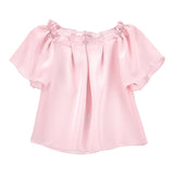 Monnalisa Camicia Mezza Manica Tinta Unita per Bambina 17E300X ROSA MONNALISA 
