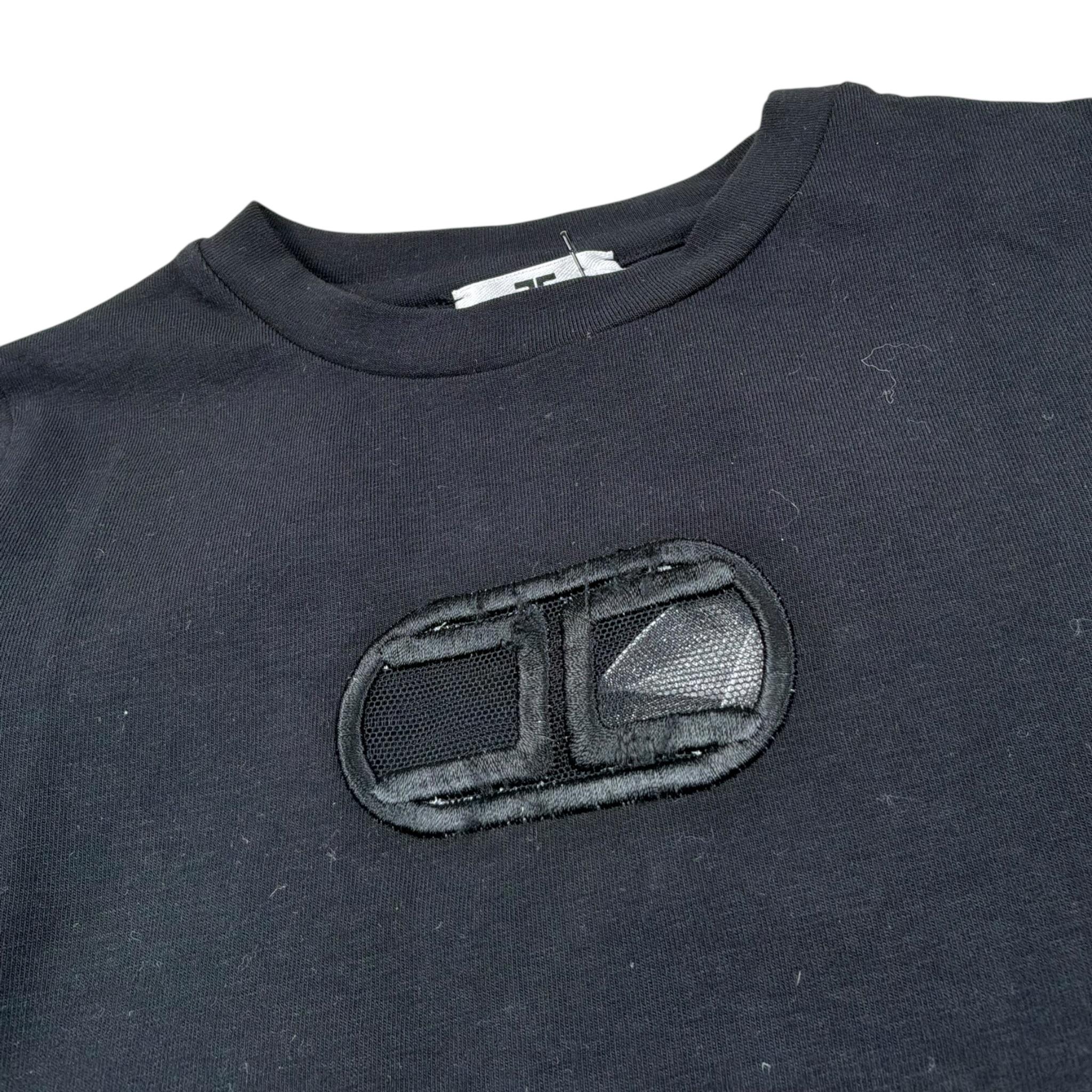 Elisabetta Franchi Shirt Girocollo Tinta Unita con Stampa per Neonata EGTS50 NERO ELISABETTA FRANCHI 