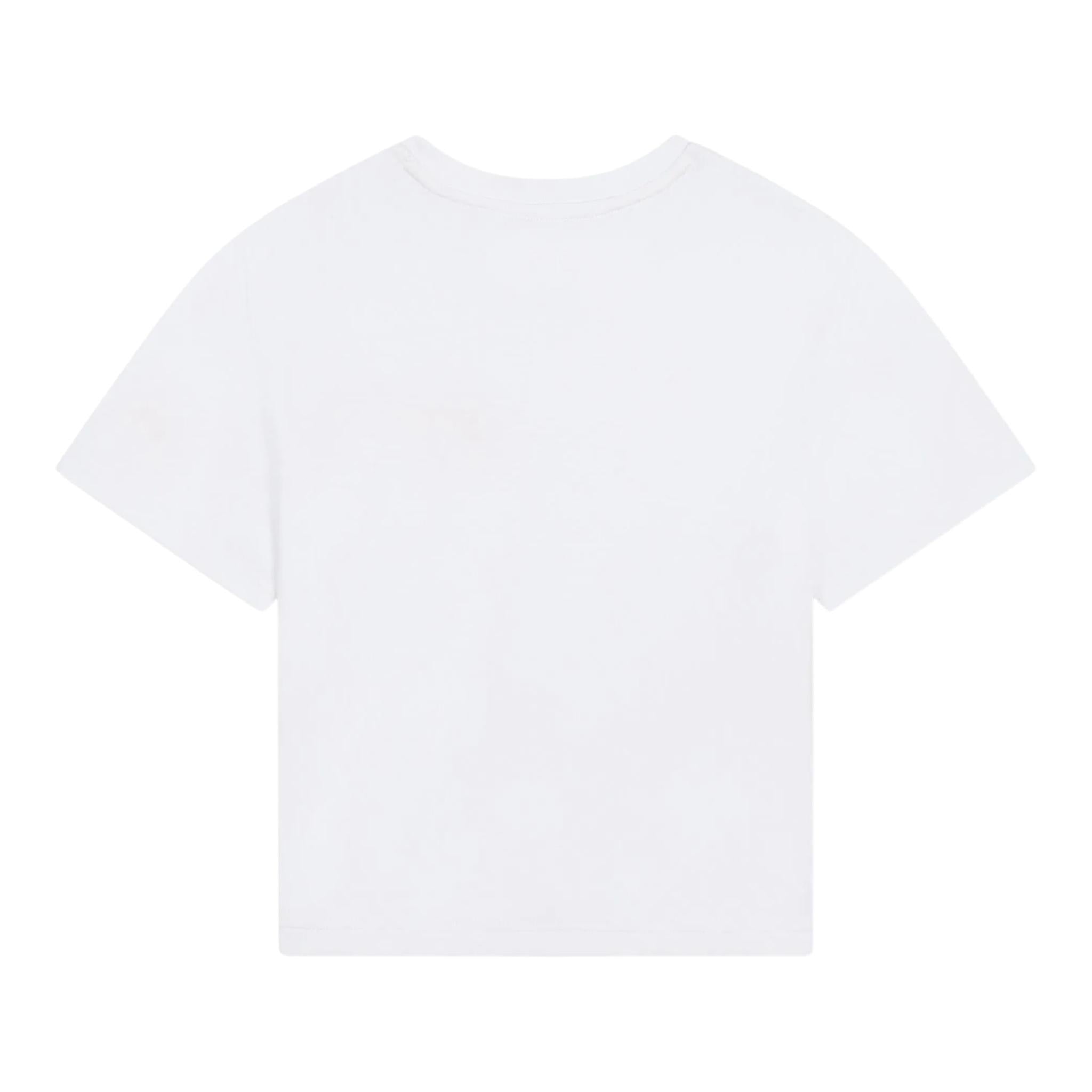 MARC JACOBS t-shirt girocollo tinta unita con stampa Bianco per Bambino W60282 BIANCO MARC JACOBS 