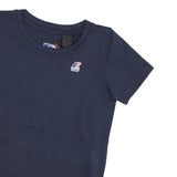 K-Way T-Shirt Girocollo Tinta Unita con Logo per Bambino K4114WWXX BLU K-WAY 