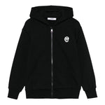Msgm Felpa con Zip E Cappuccio Tinta Unita per Bambino S5MSJBZH276 NERO MSGM 