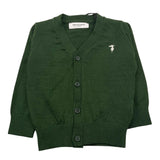 TRUSSARDI cardigan tinta unita con logo Verde per Neonato TIA25021CD VERDE TRUSSARDI 