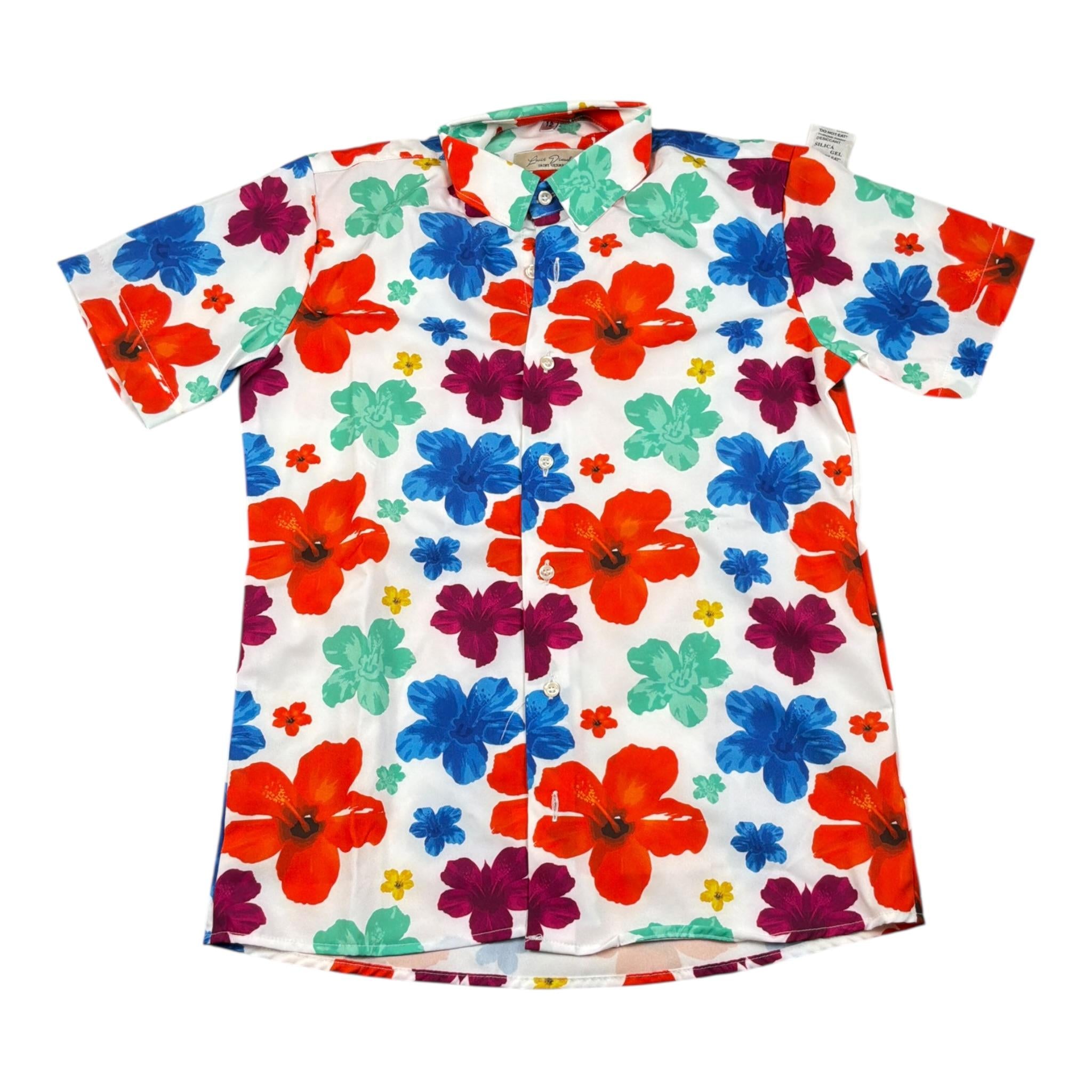 Louis Dieudonne' Camicia tinta unita con Stampa Fiori Bianco per Bambino FJFIR5I BIANCO LOUIS DIEUDONNE' 