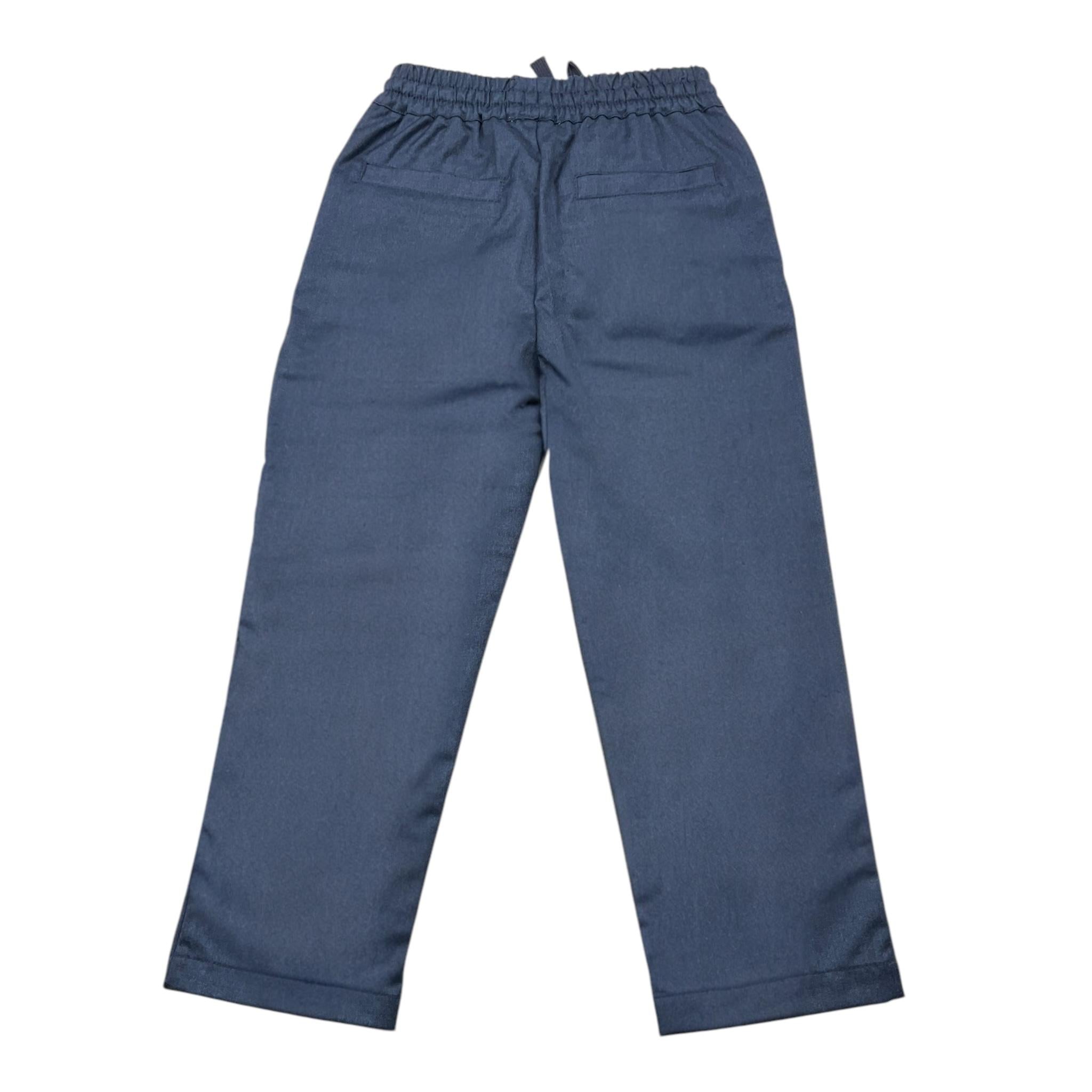 TRUSSARDI pantalone tinta unita con elastico in vita Blu per Neonato TIA24124PA BLU TRUSSARDI 