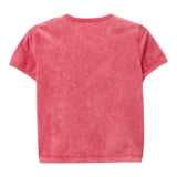 Diesel T-Shirt Girocollo Tinta Unita con Logo per Bambina J02258 FUXIA DIESEL 
