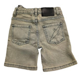Cesare Paciotti Bermuda-Shorts aus einfarbigem Denim mit verstellbarem Bund in Grau für Jungen
