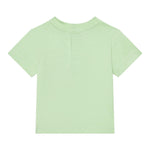 Guess T-Shirt Gircollo Tinta Unita con Stampa per Neonato I5GI01K8HM4 VERDE GUESS 