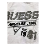 GUESS shirt girocollo tinta unita con stampa in contrasto Bianco per Neonato N4BI11I3Z4 BIANCO GUESS 