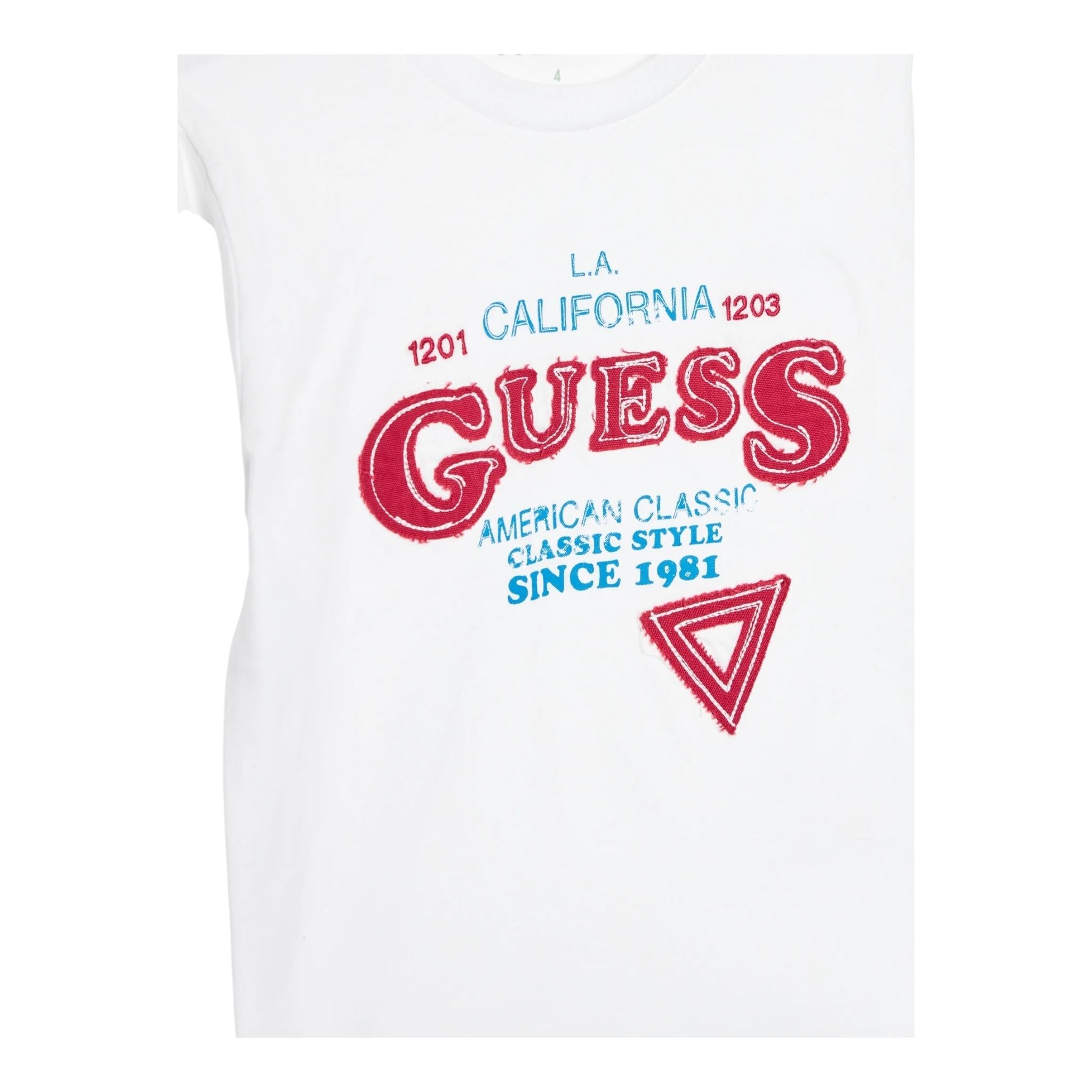GUESS shirt tinta unita con stampa Bianco per Neonato I4YG10K8H BIANCO GUESS 