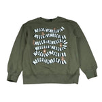 Moschino Felpa Girocollo Tinta Unita con Stampa per Bambino HUF09L VERDE MOSCHINO 