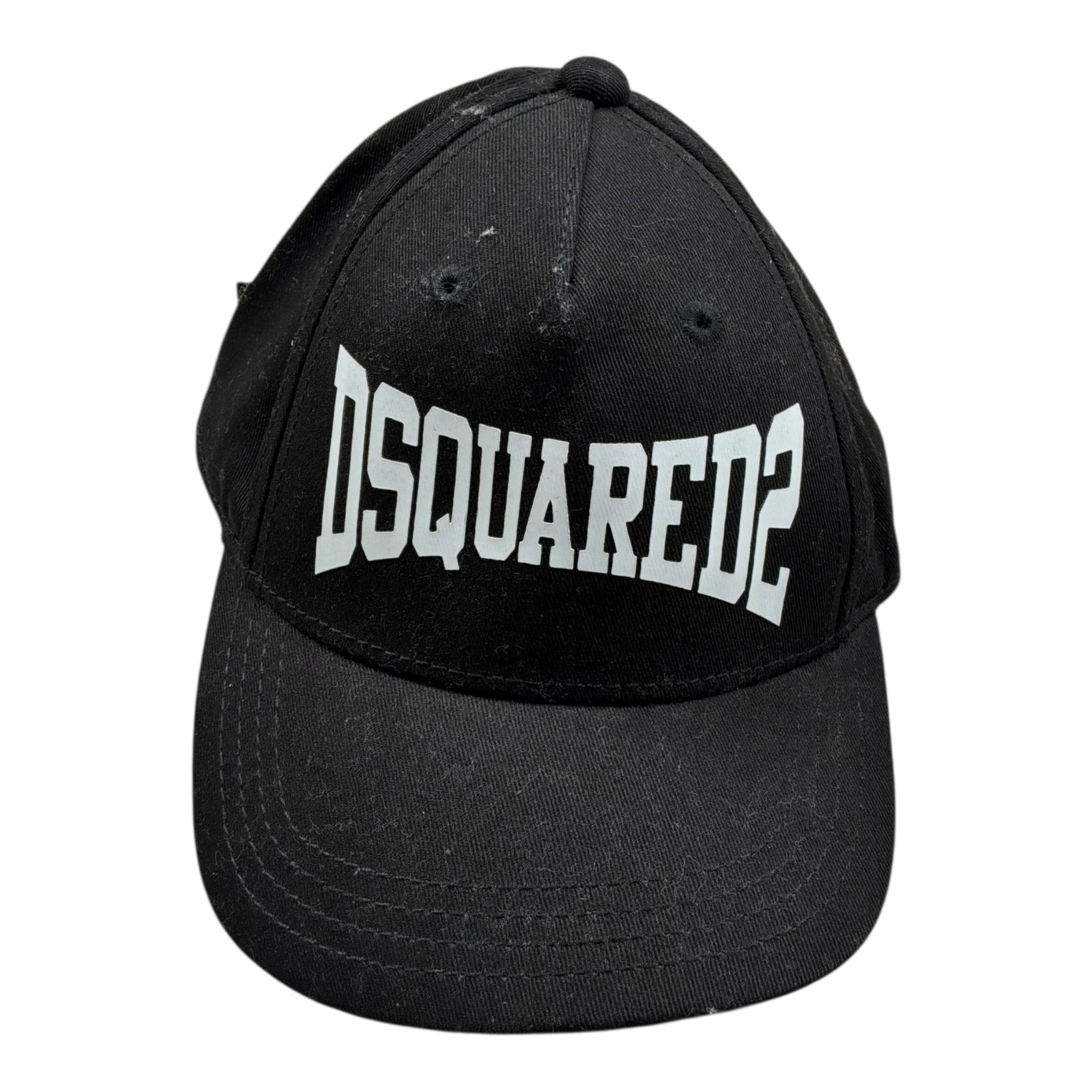 Dsquared2 Berretto Tinta Unia con Stampa per Bambino DQ0211 NERO DSQUARED2 